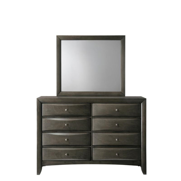 Crown Mark Emily Mirror in Grey