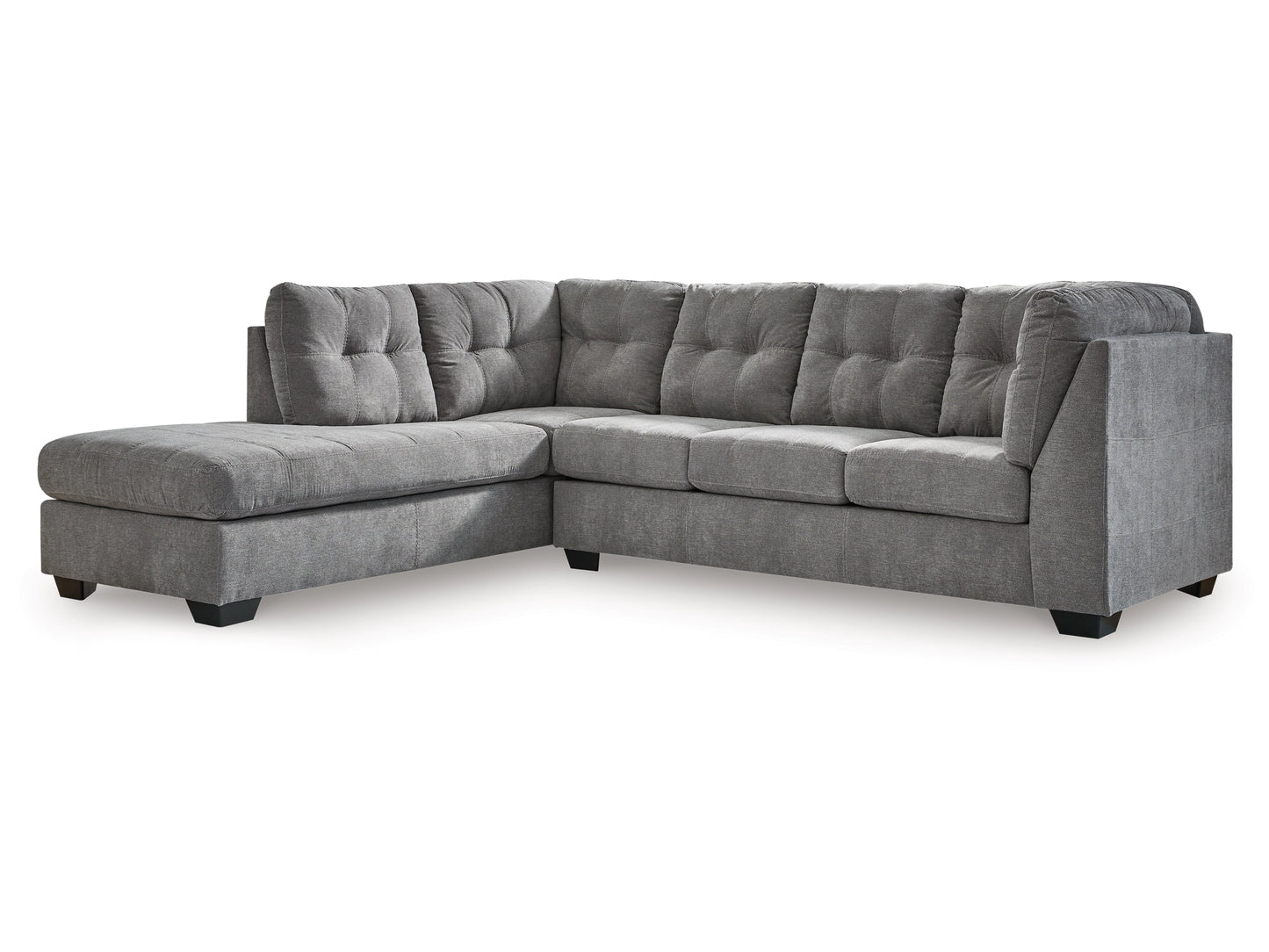 Ashley Furniture Marleton 2-Piece Sectional with Chaise, Grey