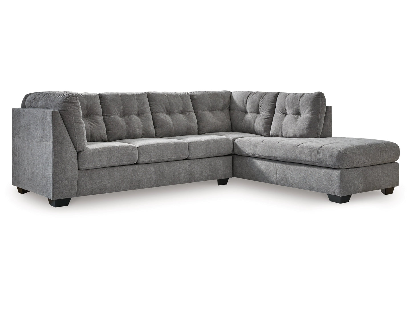 Ashley Furniture Marleton 2-Piece Sectional with Chaise, Grey