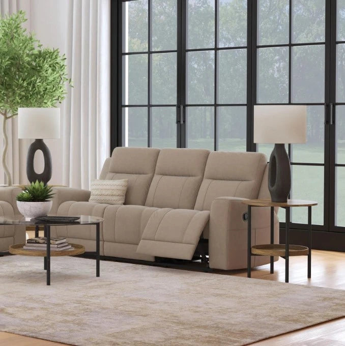 Coaster® Brentwood Taupe Manual Reclining Sofa