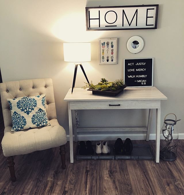 Paulo Wood Writing Desk with Drawer