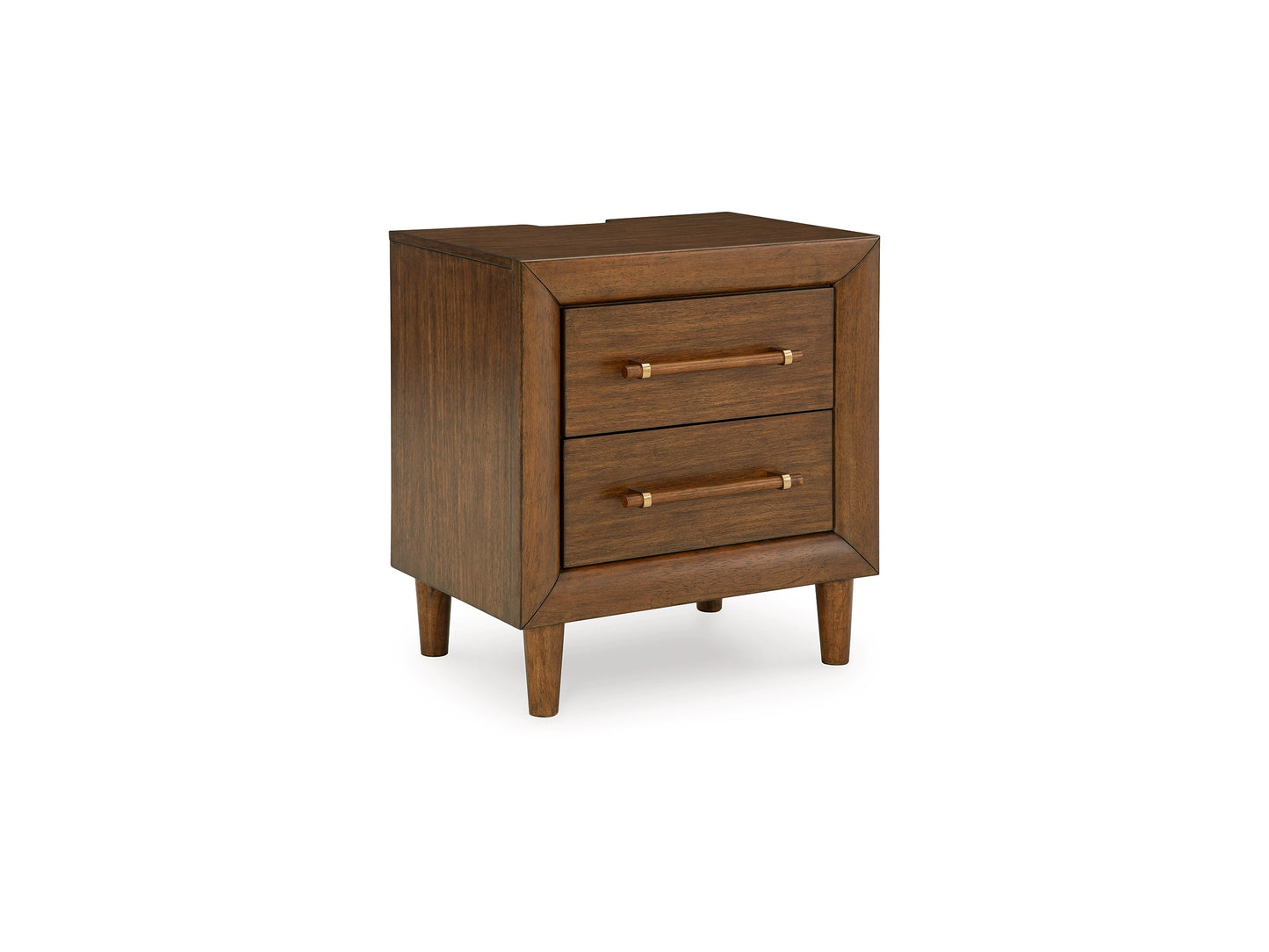 Ashley Furniture Lyncott 24" 2 Drawer Charging Nightstand, Brown