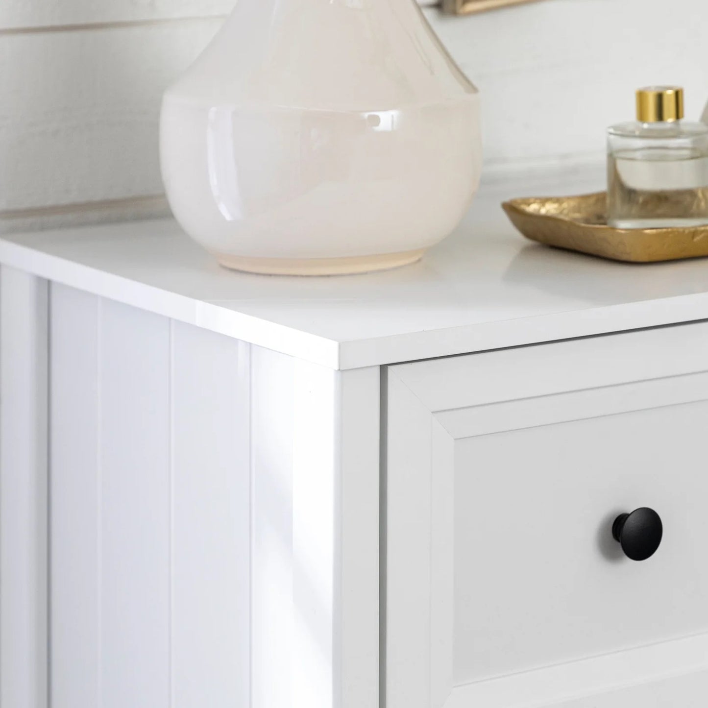 5 Drawer Dresser Chest, White
