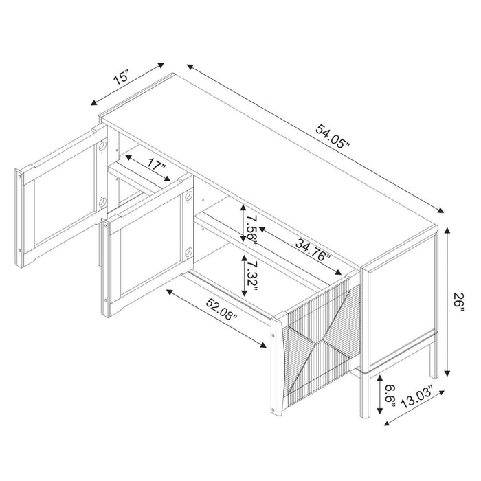 Withania Media Stand for TVs up to 55"
