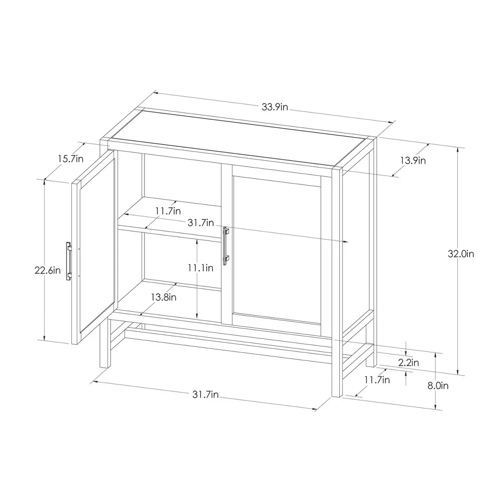 Warwick 2 Door Cabinet