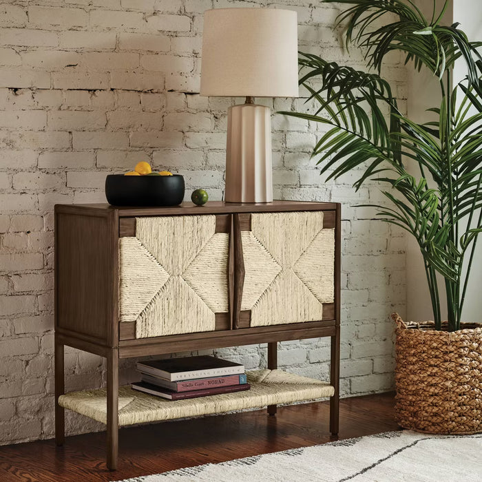 Withania 2 Door Cabinet - Threshold™: Vintage Woven Accent