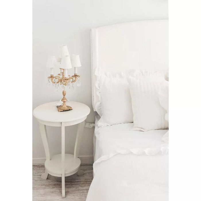Mary Pedestal Side Table Vintage - AMH5711 - Safavieh Couture