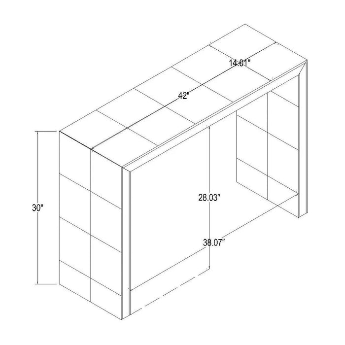 Ogden Burled Wood Console Table