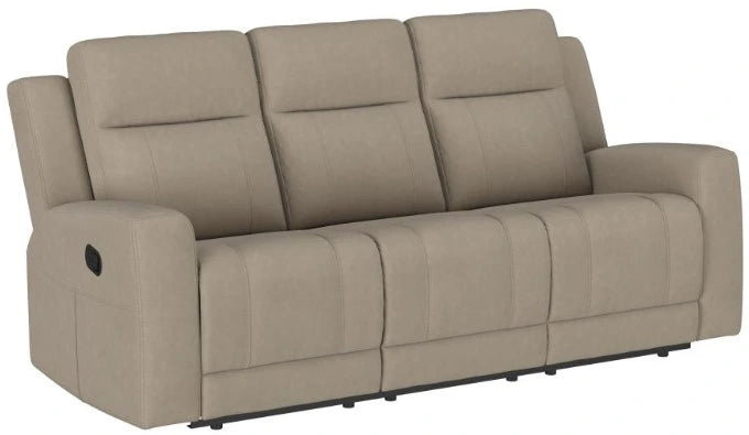 Coaster® Brentwood Taupe Manual Reclining Sofa