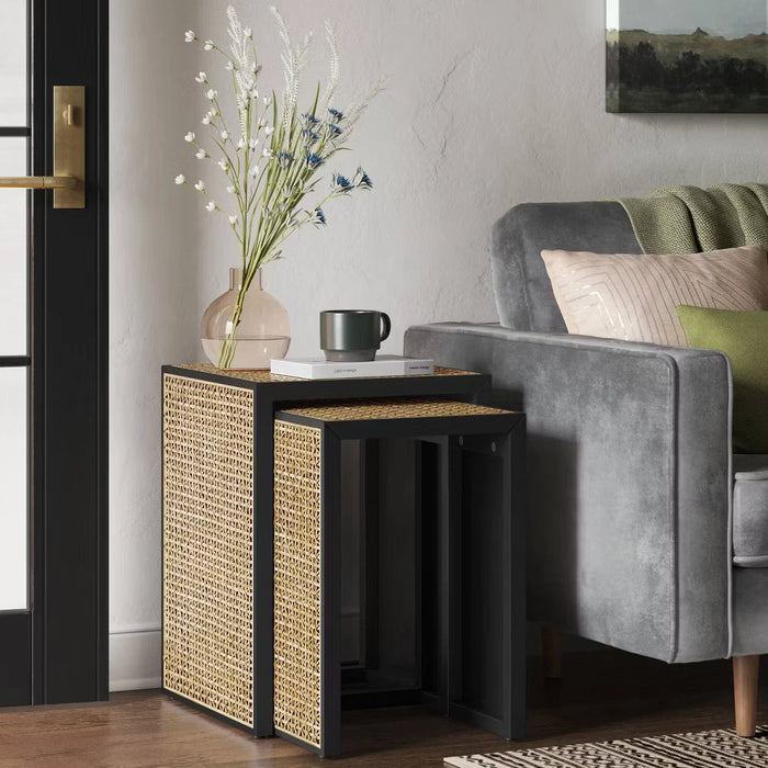 Nesting Accent Table Black/Natural