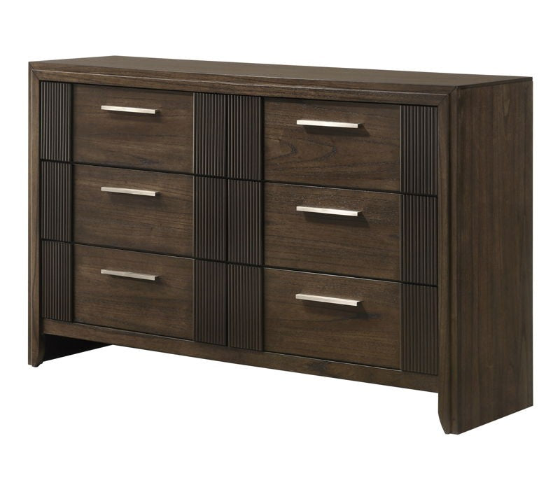 Carlton - Queen 5 Piece Bedroom Set - Brown