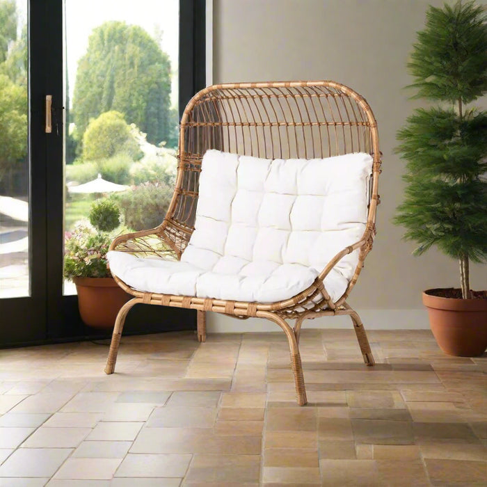 Patio Egg Chair Wicker & Metal Outdoor Patio Chair, Egg Chair Natural - Threshold™ designed with Studio McGee