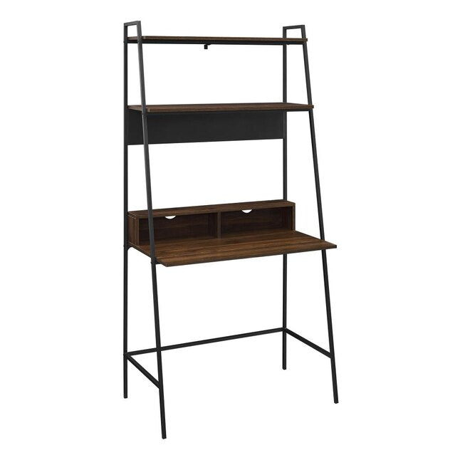 36-in Brown Modern/Contemporary Ladder Desk Hutch Included
