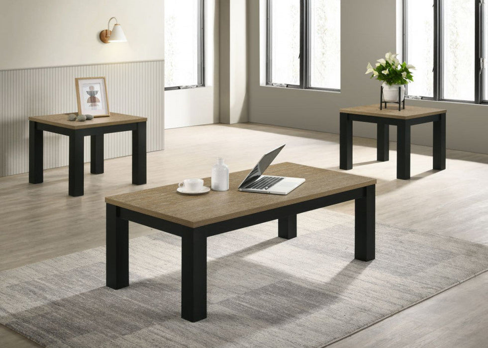Theo Natural/Black 3-Piece Cocktail Set
