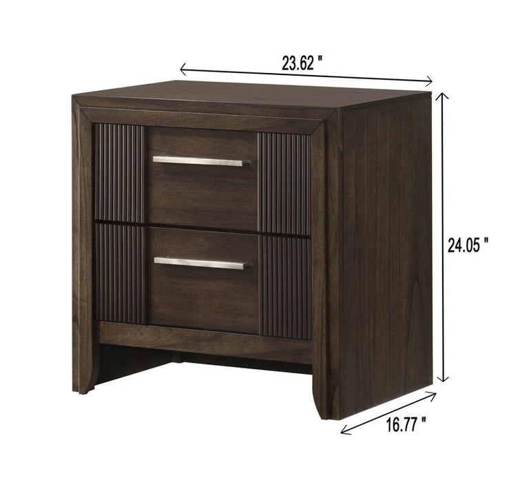 Carlton - Queen 5 Piece Bedroom Set - Brown
