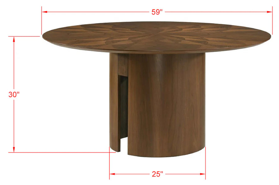 Shari Brown 5 Piece Round Dining Set