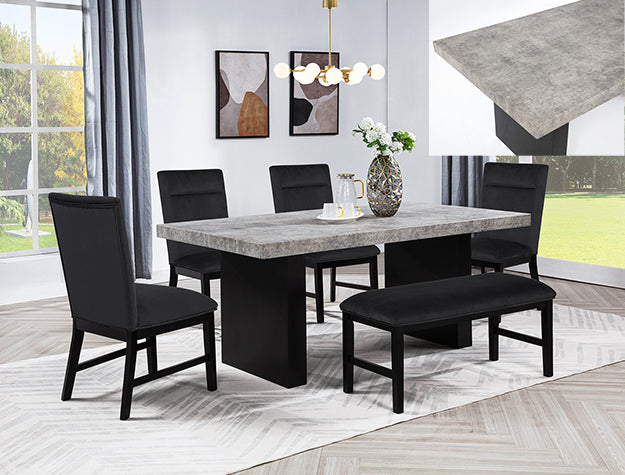 Sebastian Black Dining Set