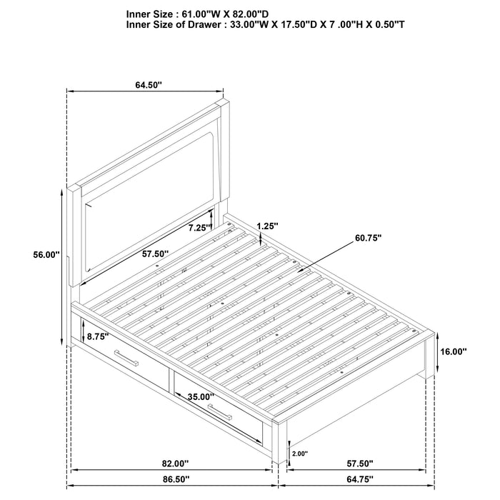 Kenora 4 & 5 Piece Bedroom Set E.King, Queen, & Cal.king