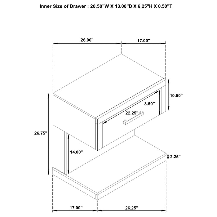 Kenora 4 & 5 Piece Bedroom Set E.King, Queen, & Cal.king