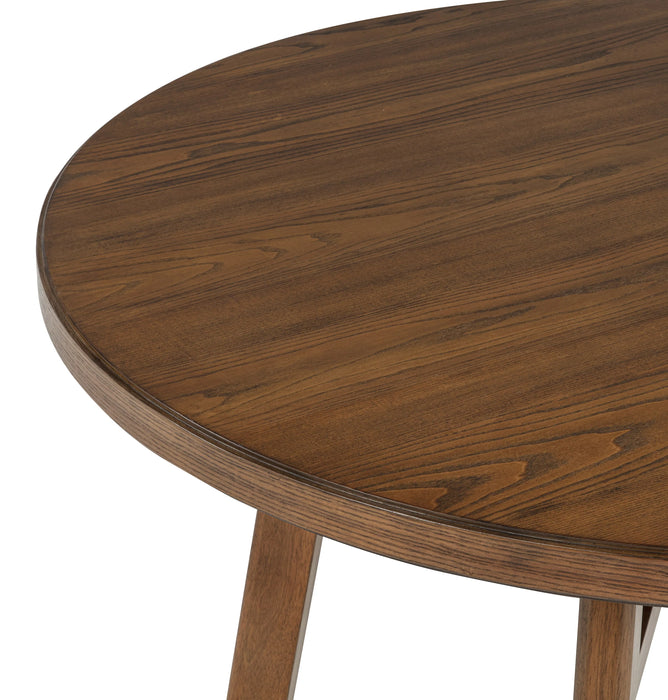 Blanche Brown 5-Piece Round Dining Set