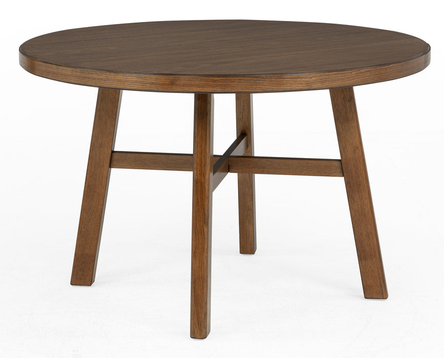 Blanche Brown Round Dining Table