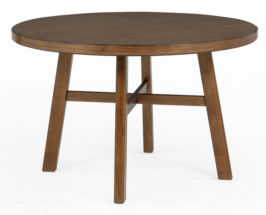 Blanche Brown 5-Piece Round Dining Set