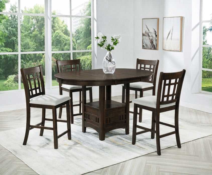 Hartwell Brown Counter Height Chair, Set of 2