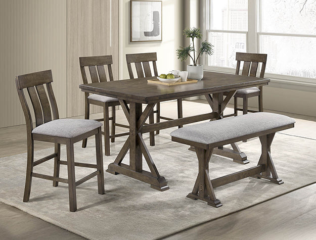 LLoyd Brown Counter Height Set