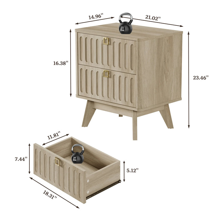 Brand New Assembled Nightstand - Modern style