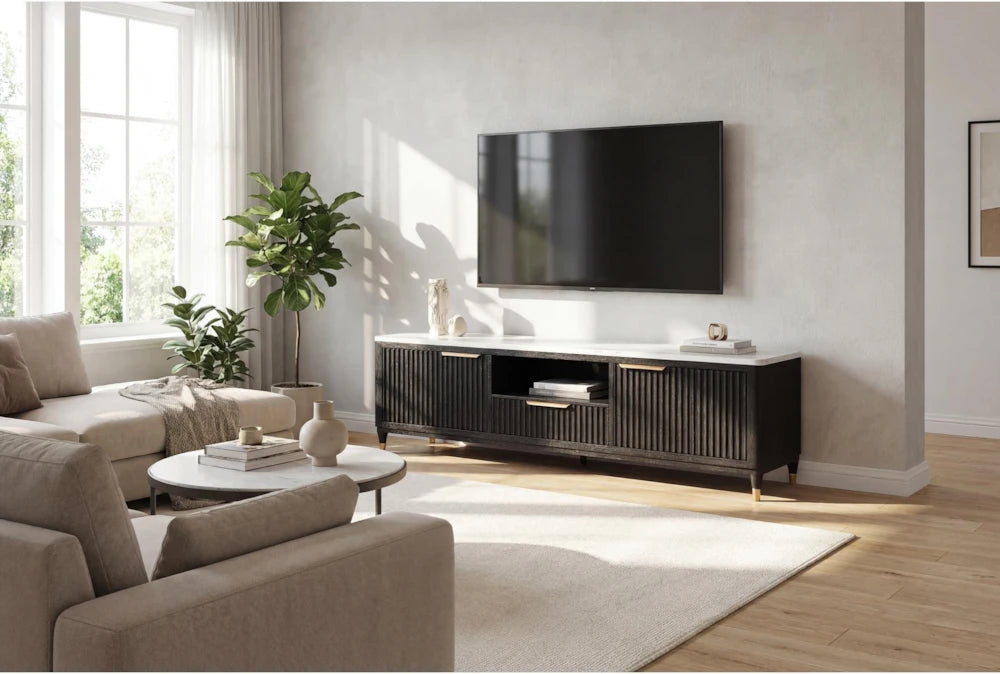 Kara Black TV Stand