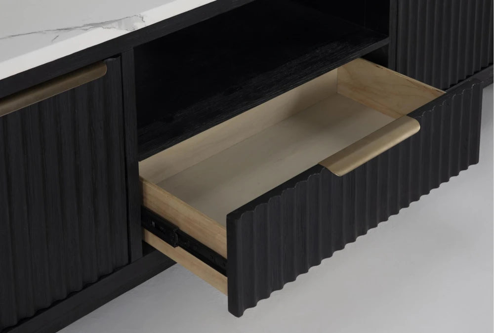 Kara Black TV Stand