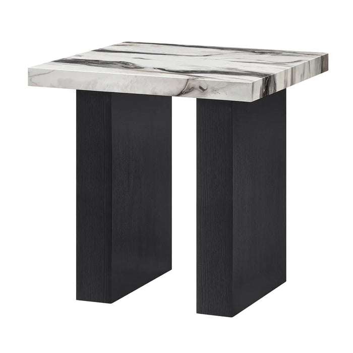 Vega Multi-Color Faux Marble 3-Piece Cocktail Set