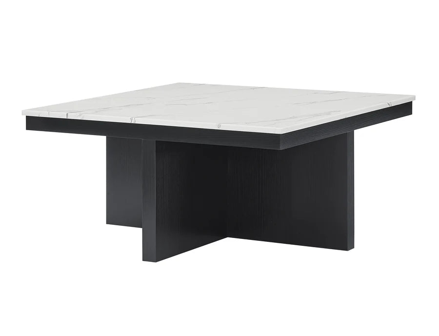 Marta Light Gray Coffee Table with 4 Storage Ottomans