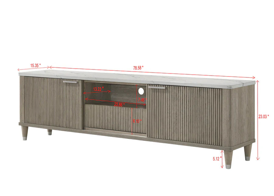 Britany Black TV Stand