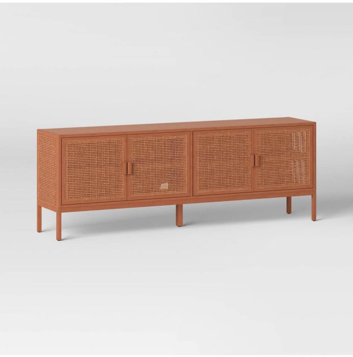 72" wide Minsmere TV Stand, Natural Brown