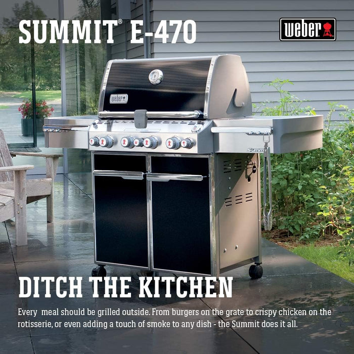 Weber Summit E-470 580-Square-Inch 48,800-BTU Liquid-Propane G, Black