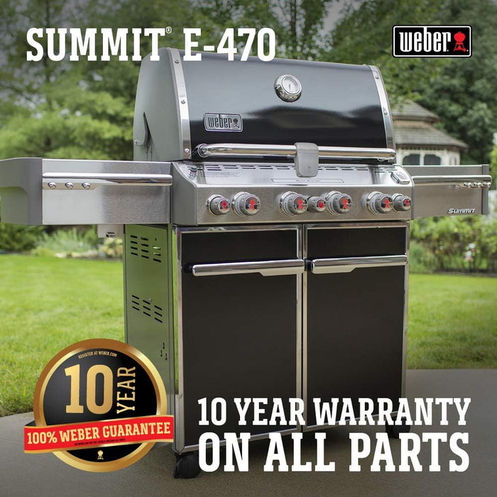Weber Summit E-470 580-Square-Inch 48,800-BTU Liquid-Propane G, Black