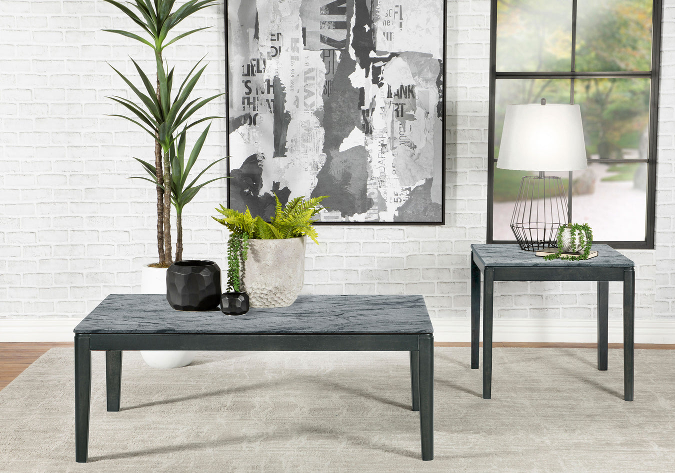 Grey faux marble