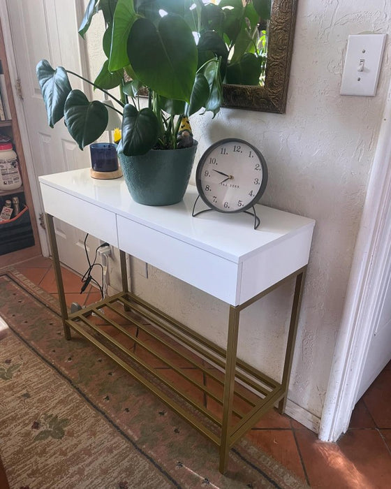 Loring Console Table White