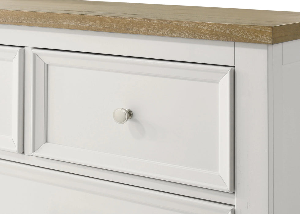 Brand new 5Pc Aston White Platform Storage Bedroom Set