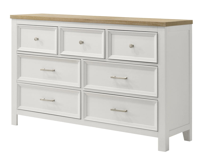 Brand new 5Pc Aston White Platform Storage Bedroom Set