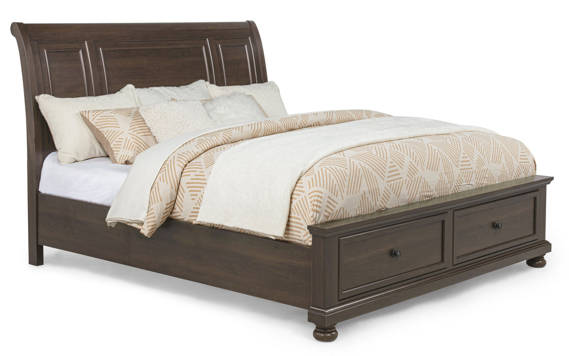 Claribelle Brown Queen Storage Sleigh Bed