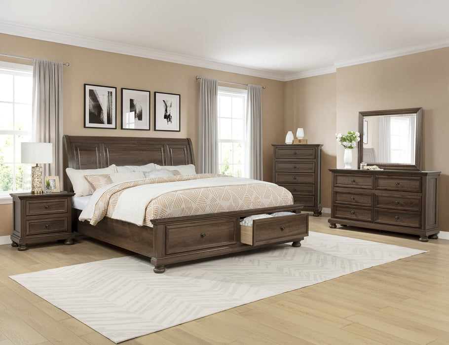 Claribelle Brown Storage Sleigh Bedroom Set