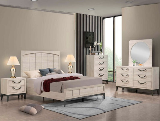 Veda 6pc Bedroom Set - Beige