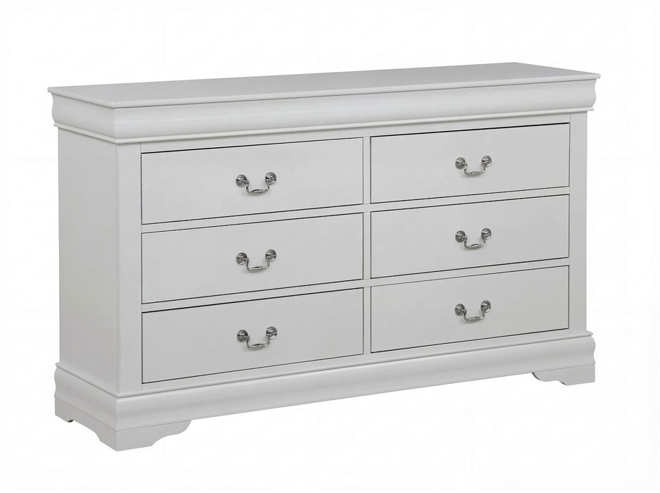 Louis Philip Greige Dresser