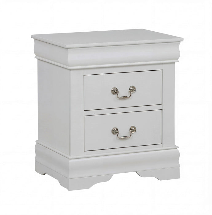 Louis Philip Greige Nightstand