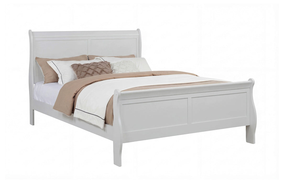 Louis Philip Greige Queen Bed