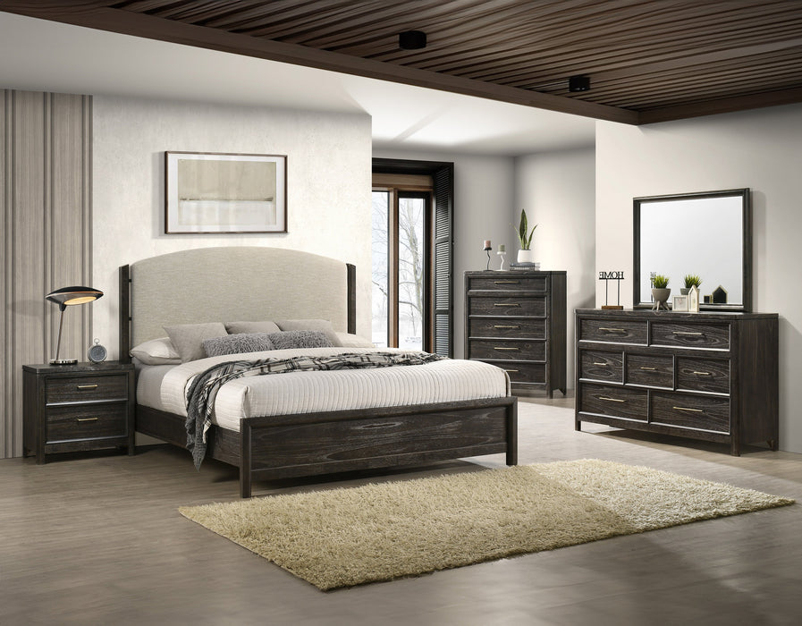 Ethel Dark Brown Bedroom Set