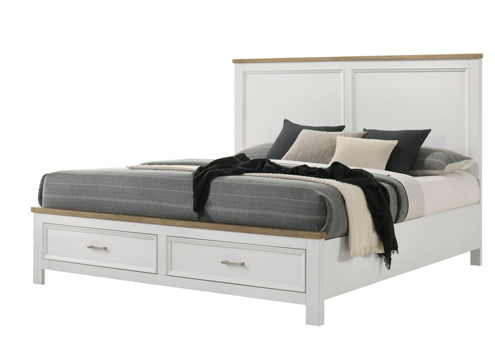 Aston White King Storage Bed