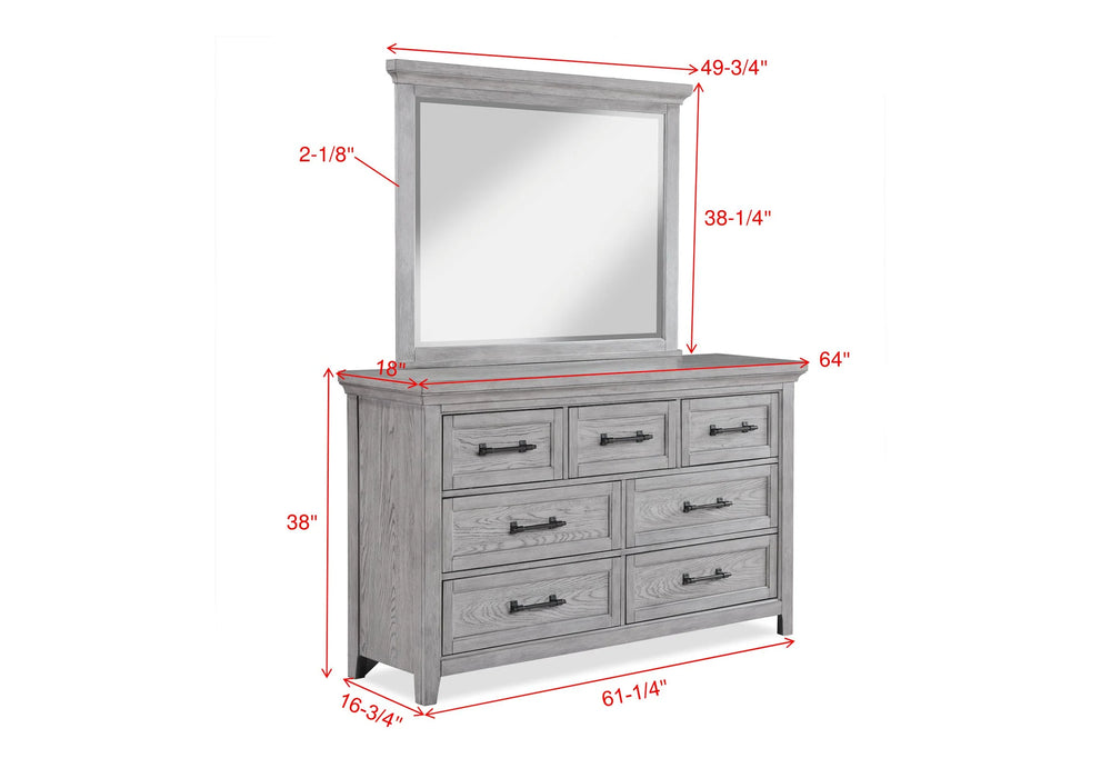 Brand New 5Pc Bedroom Set  Beckett Rustic Gray